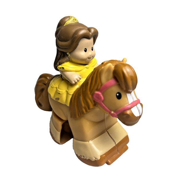 Fisher Price Little People Disney Klip Klop Princess Belle Horse Beauty & Beast - Picture 1 of 12
